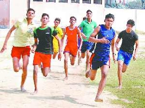 Volleyball and hockey players showed in the 35 back